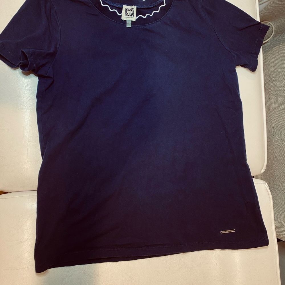 Anne Klein Deep Blue Top - Picture 5 of 5